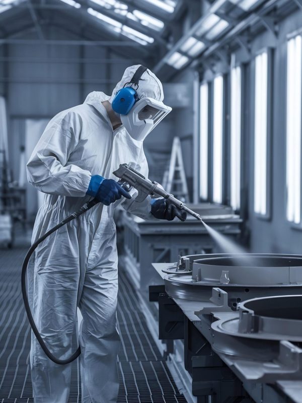 powder-primer-coating-metal-parts-worker-man-protective-suit-sprays-powder-pnt-from-gun